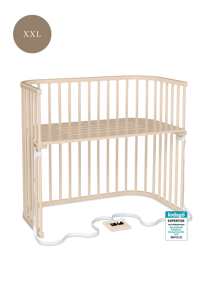 Bedside crib startpakke - Babybay XXL beige