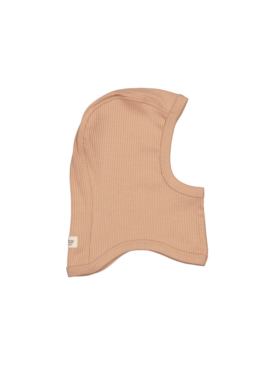 Ribbed balaclava from MarMar - Rose Brown