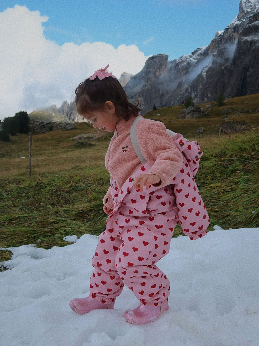 Konges Sløjd Cameo Brown fleece jakke 