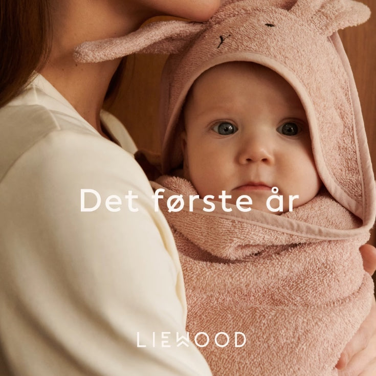 Håndklæde med hætte fra Liewood, baby - Rabbit Rose