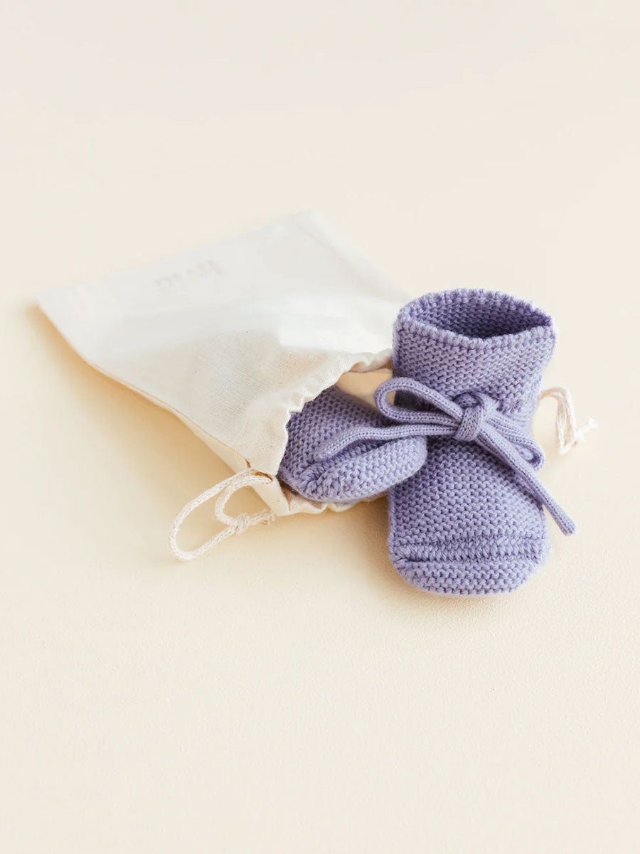 Futter i merino uld fra Hvid Knitware - Lilac