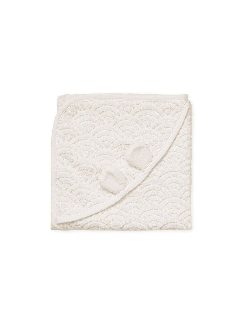 Håndklæde med hætte fra Cam Cam - Off white