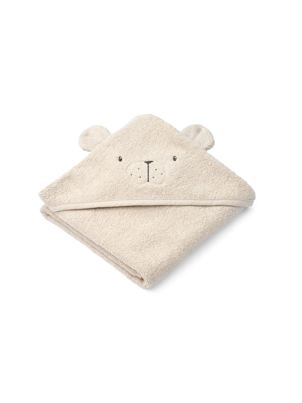 Håndklæde med hætte fra Liewood, baby - Polarbear
