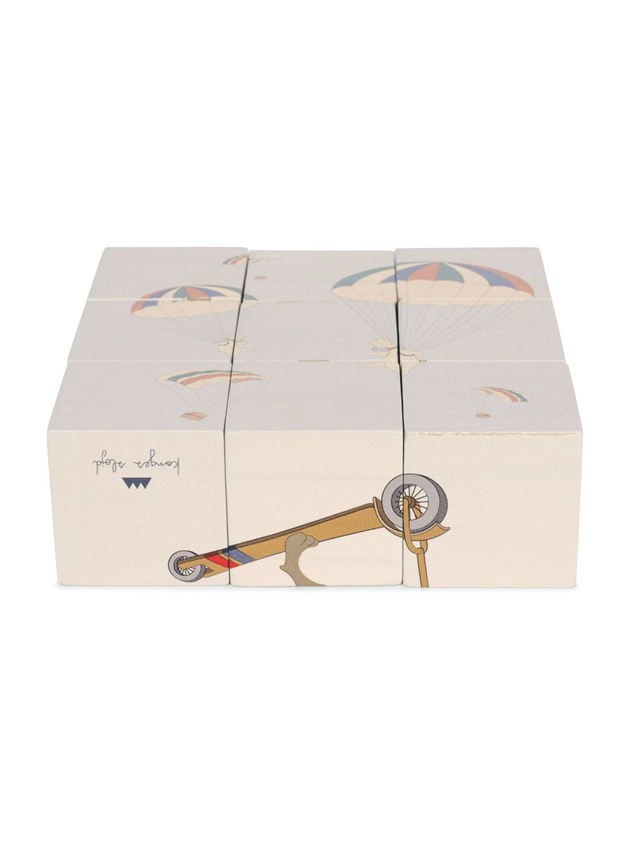 Puslespil med klodser fra Konges Sløjd