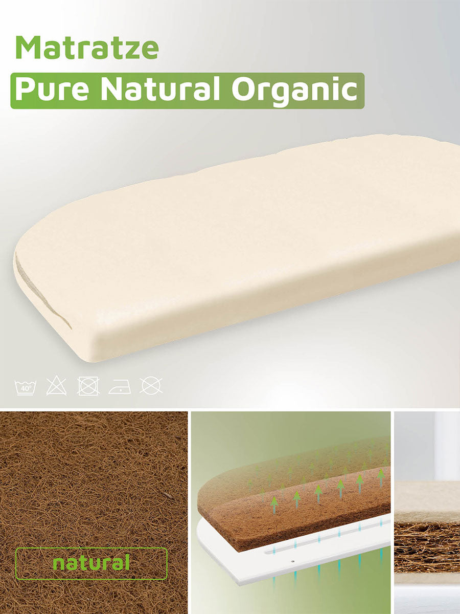 Pure Natural Organic kokosmadras fra Babybay