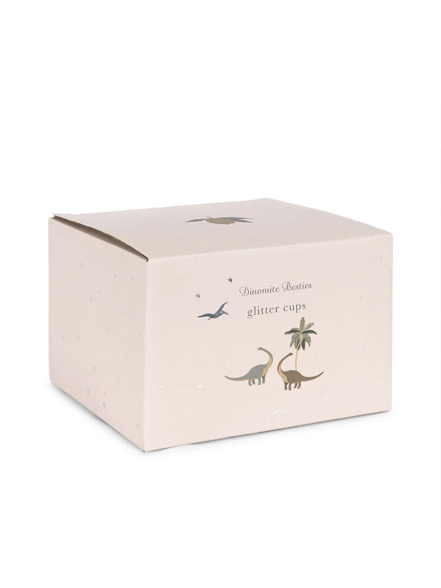 4 Kopper fra Konges Sløjd - Blue Mix Glitter