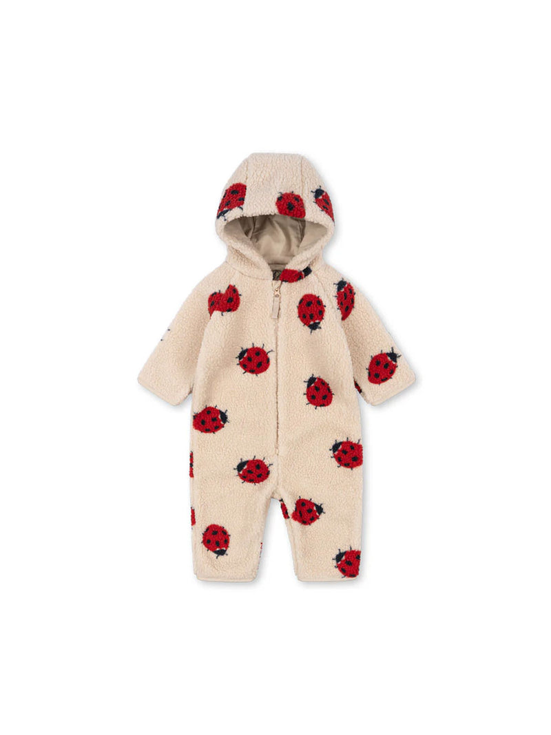 Teddy onesie køredragt fra Konges Sløjd - Ladybug