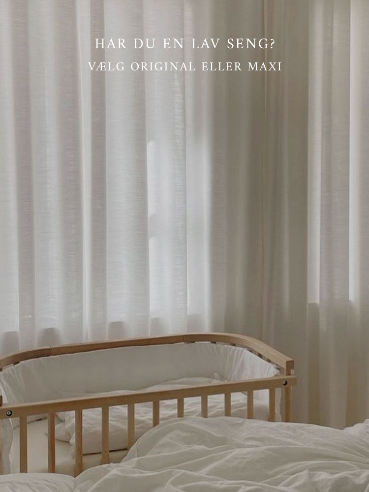 Babybay bedside crib Original og Maxi til lave senge