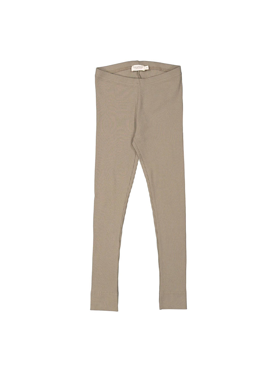 Leggings med rib fra MarMar - Driftwood