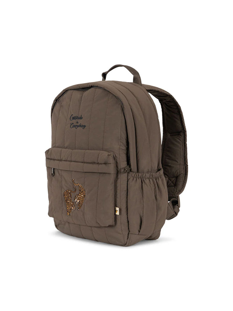 Rygsæk fra Konges Sløjd, Juno Quilted Midi - Brown