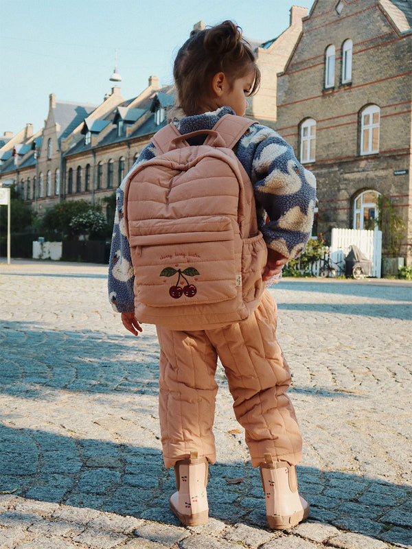 Rygsæk fra Konges Sløjd, Juno Quilted Midi - Tuscany cherry