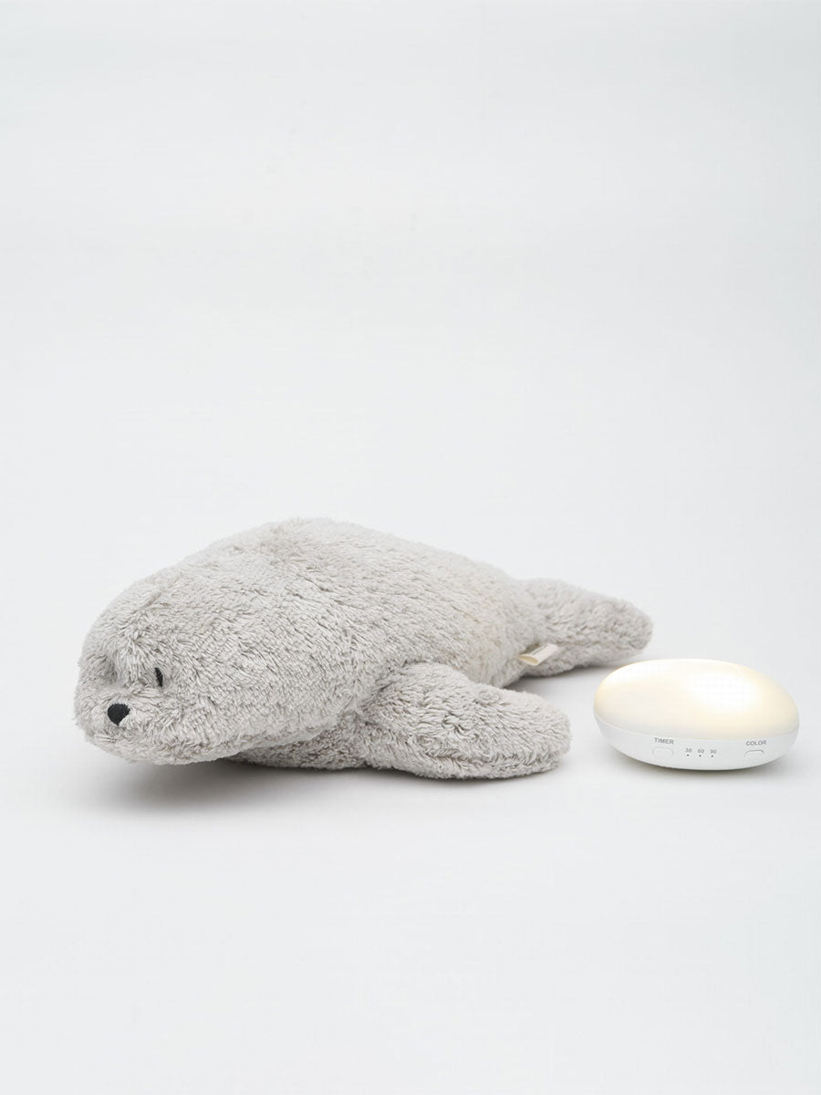 Bamse sæl med lys og lyd fra Moonie 2.0 - Grey