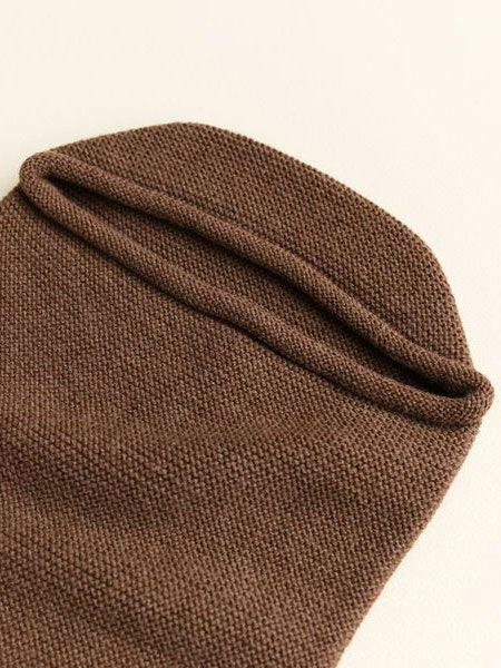 Sovepose / Cocoon i merino uld fra Hvid - Mocha