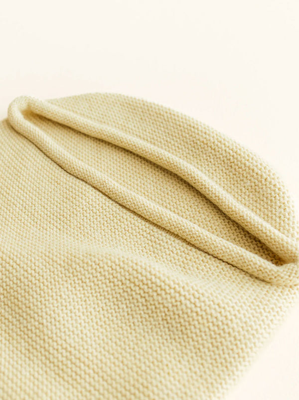 Baby Sovepose / Cocoon i merino uld fra Hvid Knitware - Light Yellow