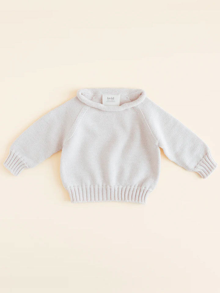 Sweater i merino uld fra Hvid, Georgette - Cream