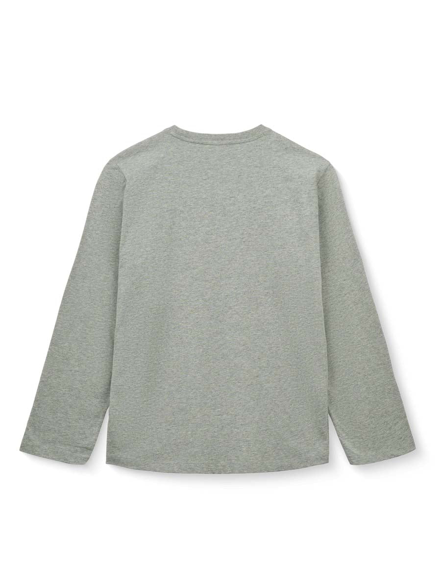 Langærmet T-shirt til mor fra Studio Feder, Grey Melange