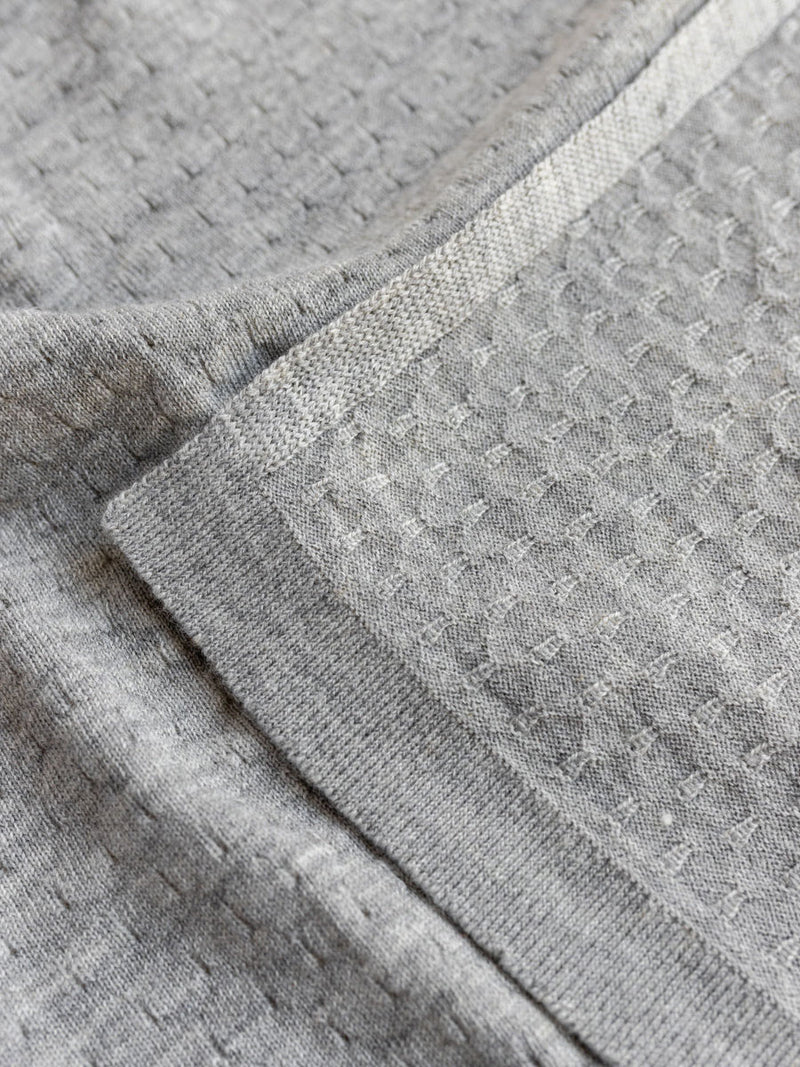 Frankie Babytæppe i merino uld fra Hvid Knitware - Grey Melange