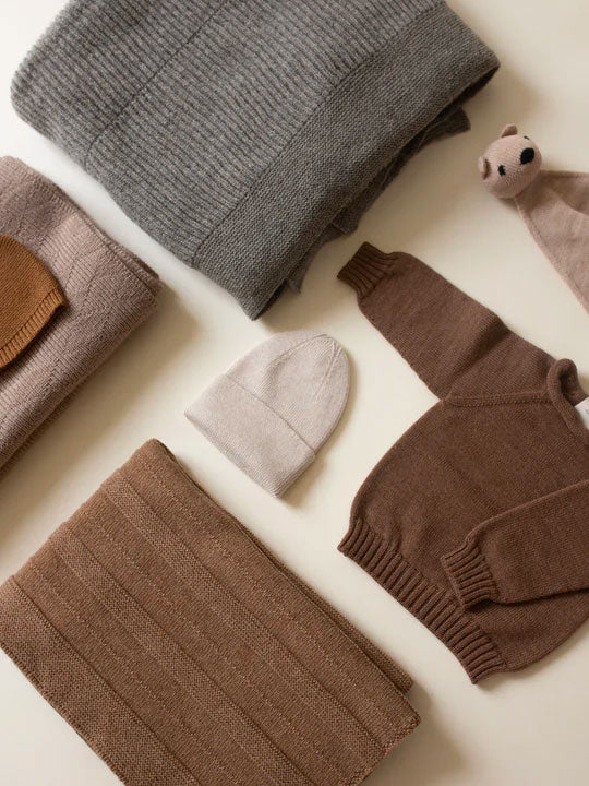 Hvid Knitware Gaston tæppe