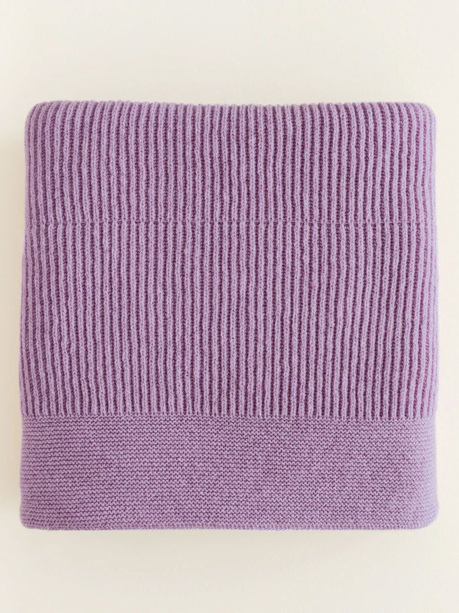 Tæppe fra Hvid Knitware - Gaston Lavender