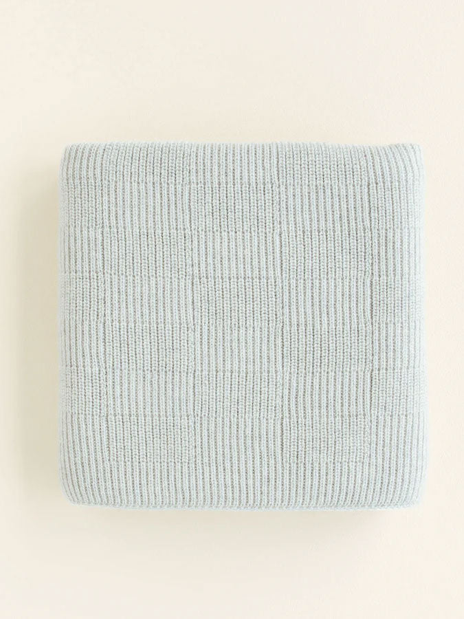 Babytæppe i merino uld fra Hvid Knitware - Ivy Light Grey