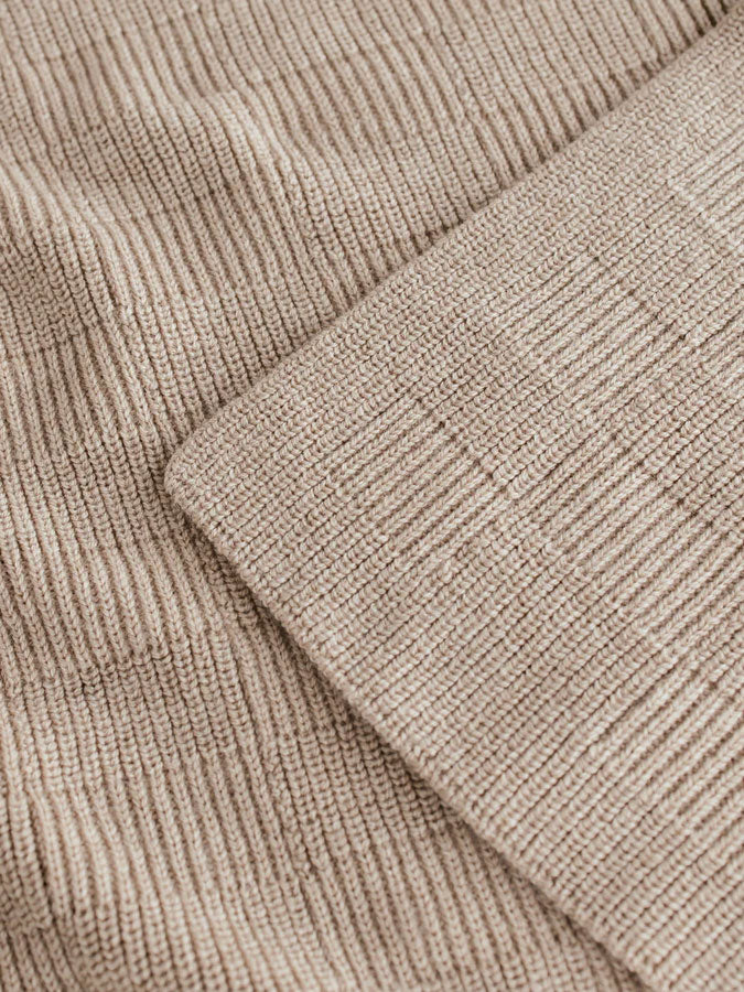 Babytæppe i 100% merino uld fra Hvid Knitware - Ivy Sand