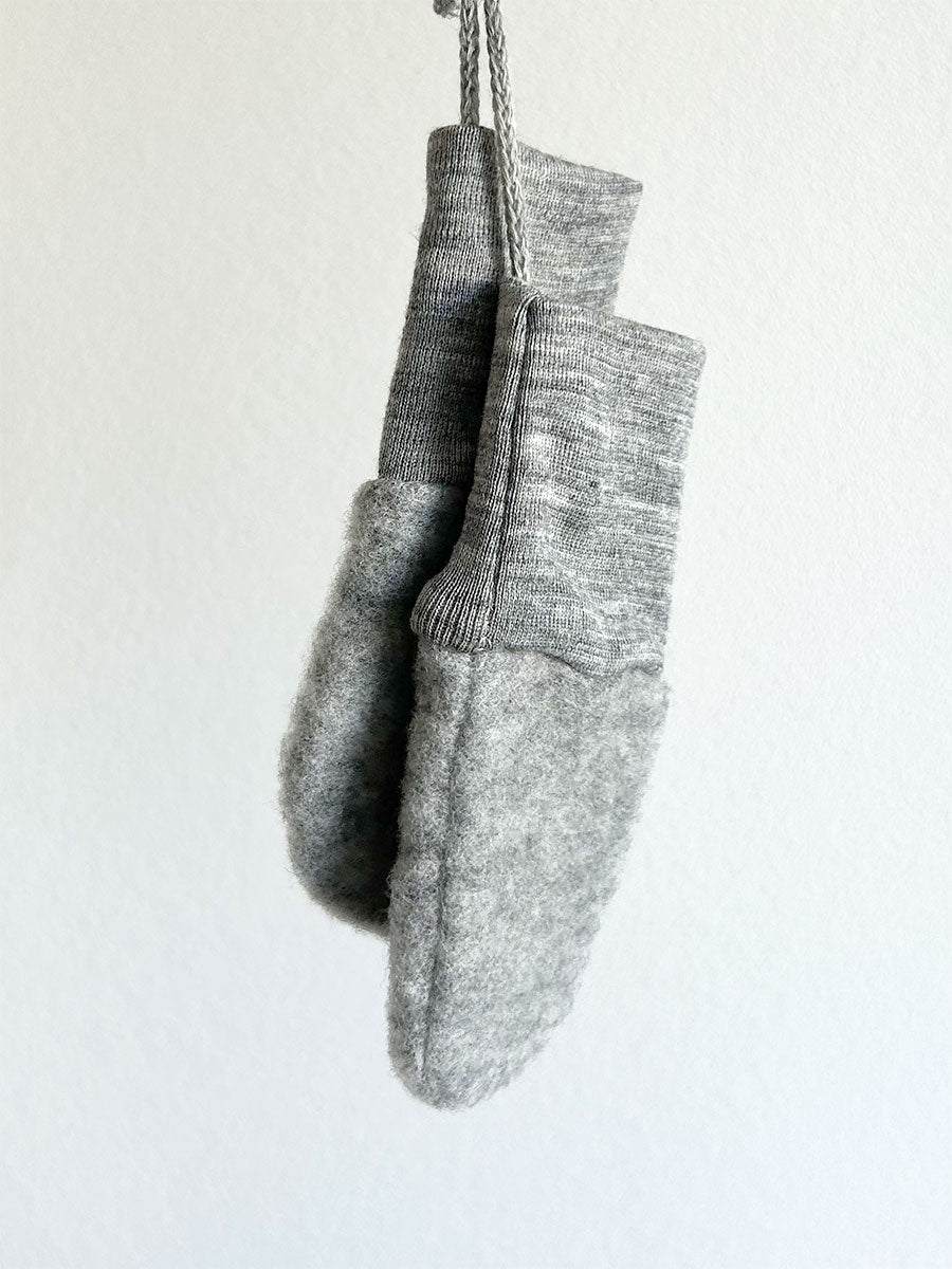 Vanter i merino uld fra Engel - Greu melange