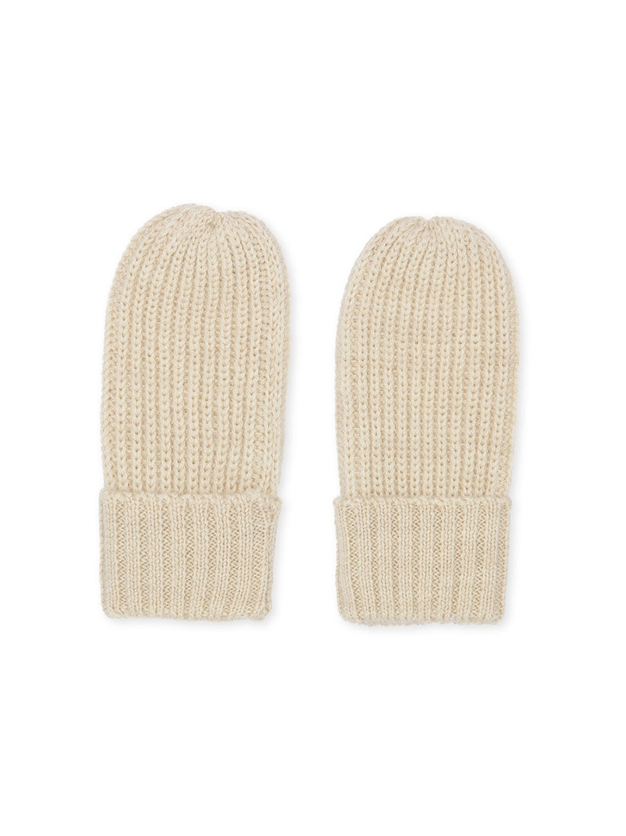 Vanter i merinould fra Konges Sløjd - Almond Milk str 0-6 M