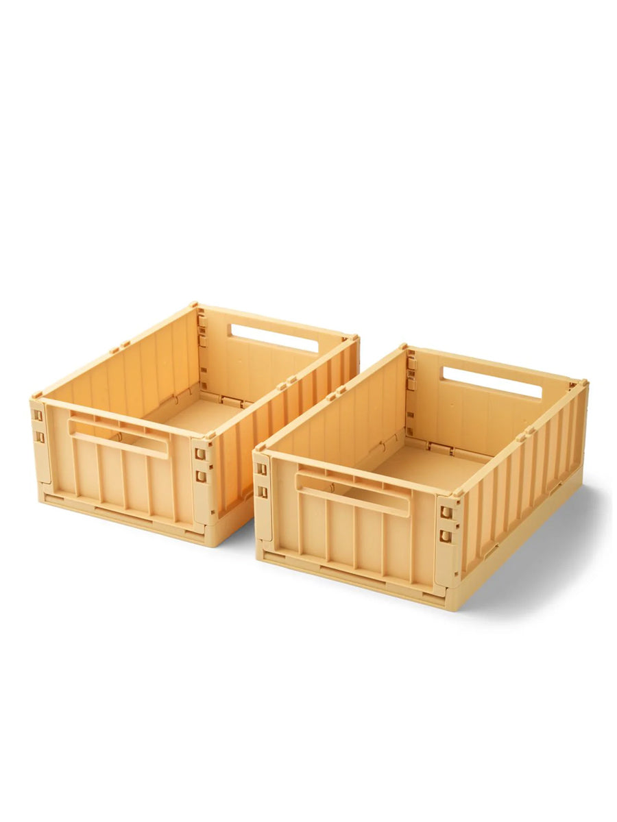 Kasse fra Liewood (2 stk) Medium - Lemon Yellow