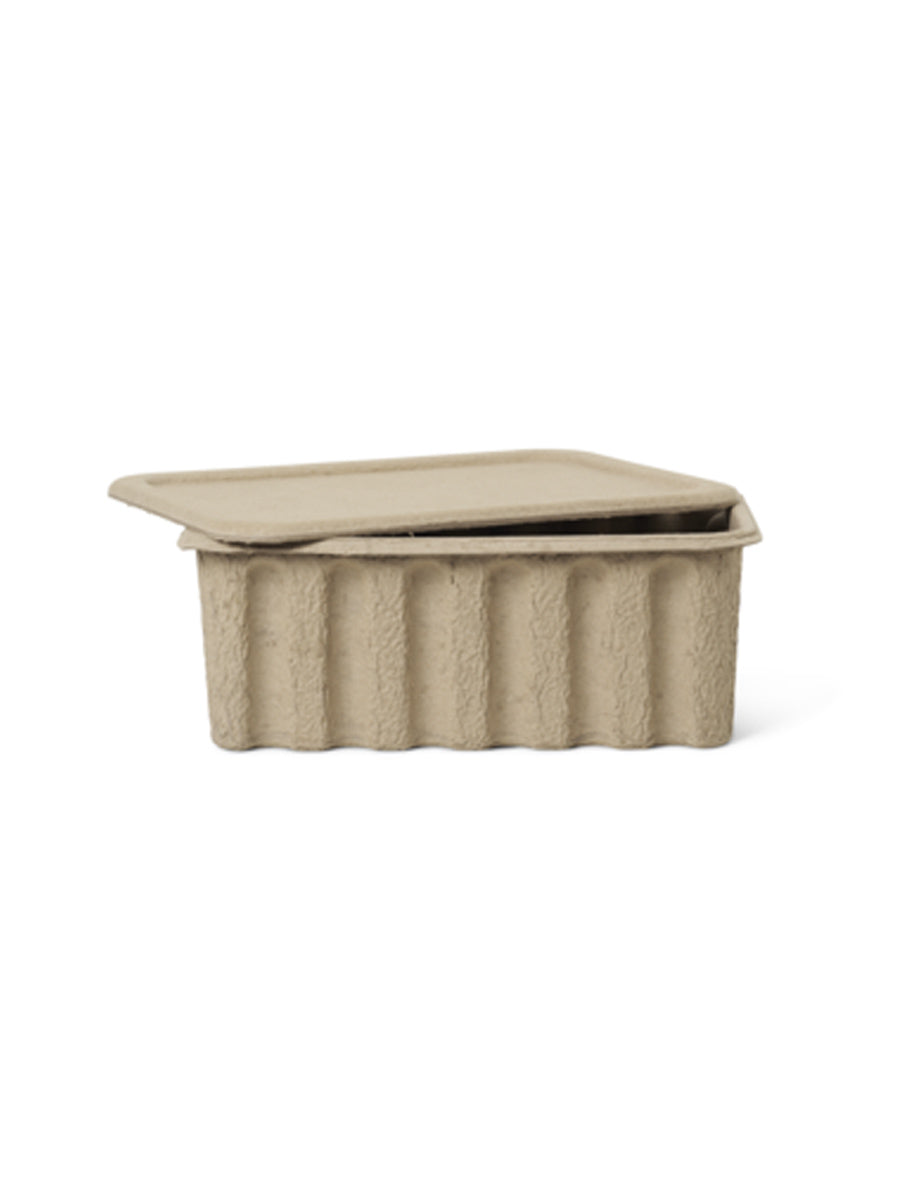 Opbevaringsboks fra Ferm Living (Sæt á 2) - Greige.