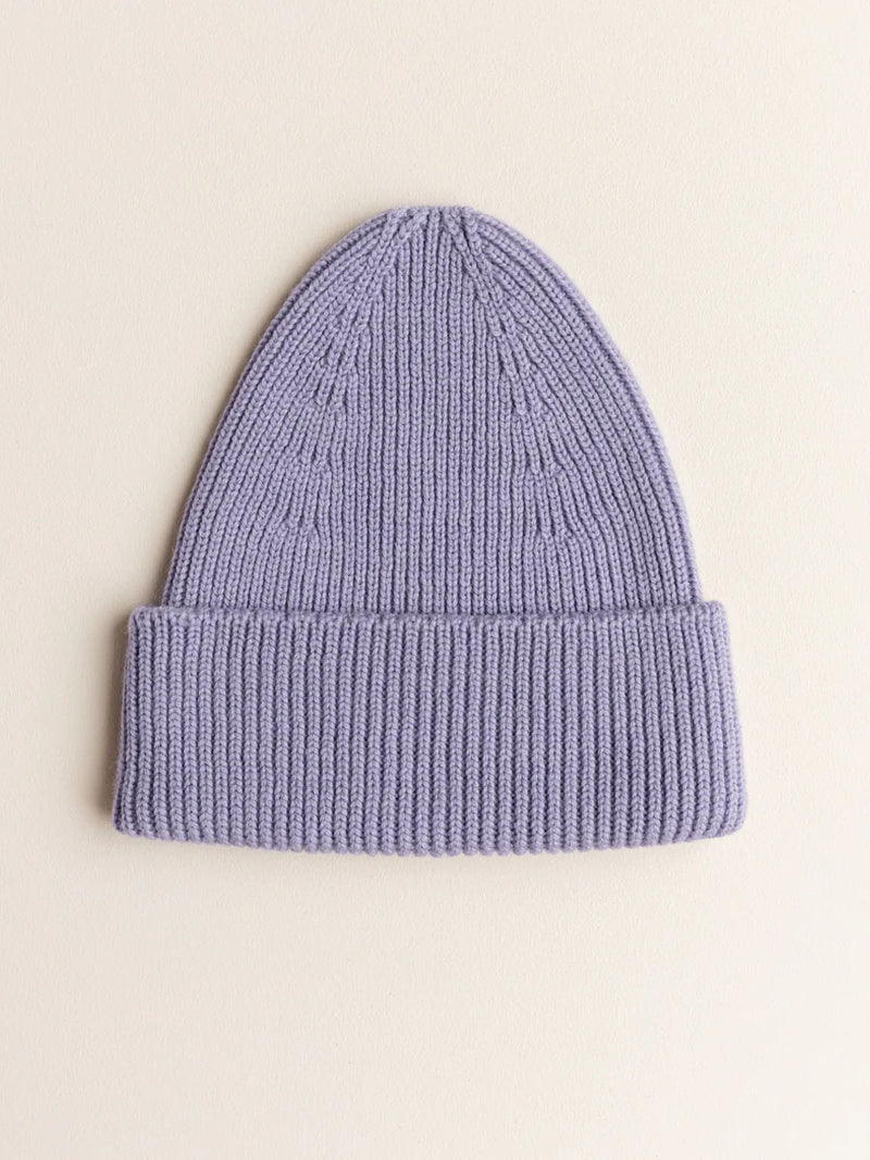 Beanie i merino uld fra Hvid Knitware, Fonzie - Lilac