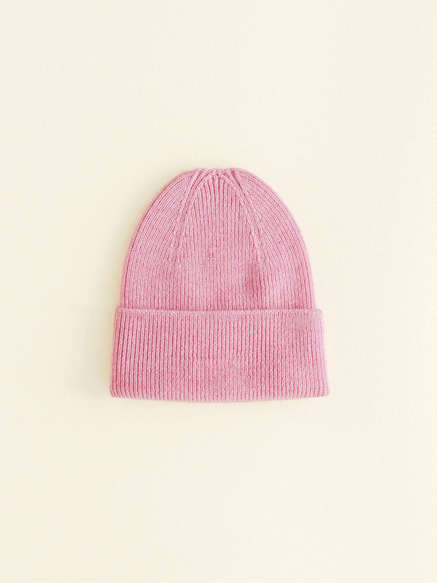 Beanie i merino uld fra Hvid Knitware, Fonzie newborn - Cotton Candy