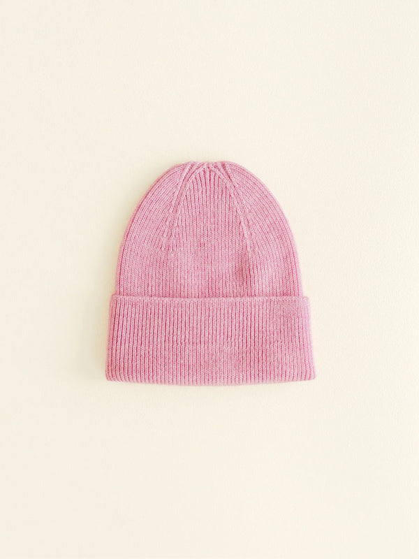 Beanie i merino uld fra Hvid Knitware, Fonzie newborn - Cotton Candy