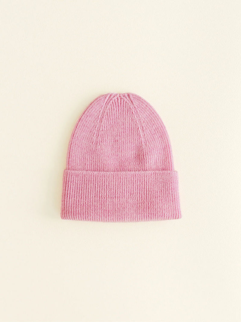 Beanie i merino uld fra Hvid Knitware, Fonzie newborn - Cotton Candy