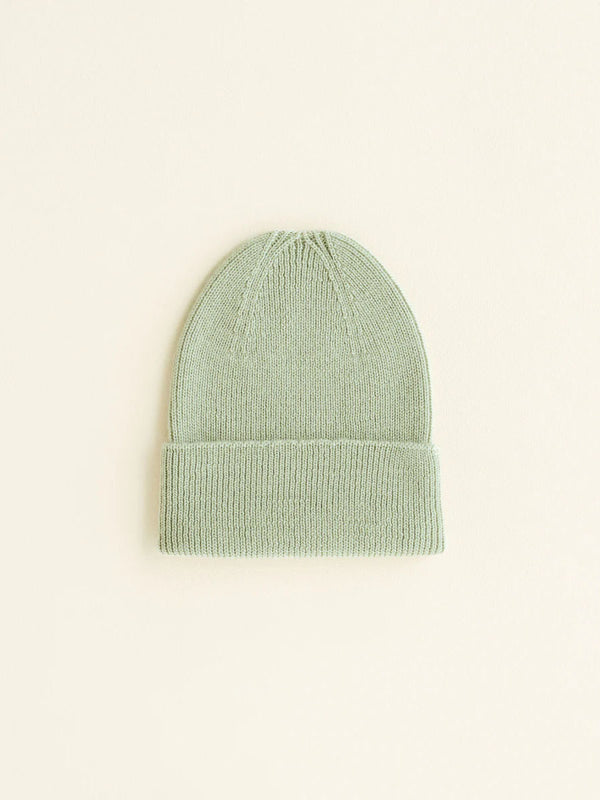 Beanie i merino uld fra Hvid Knitware, Fonzie newborn - Mint