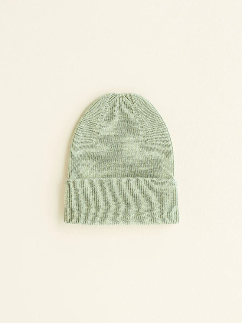 Beanie i merino uld fra Hvid Knitware, Fonzie newborn - Mint