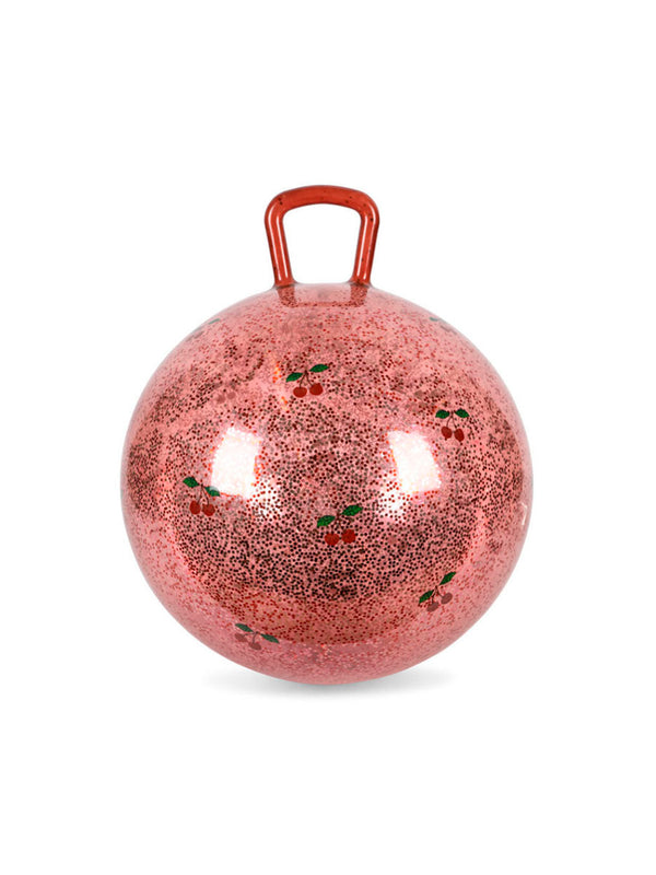 Kæmpe hoppebold med håndtag fra Konges Sløjd - cherry