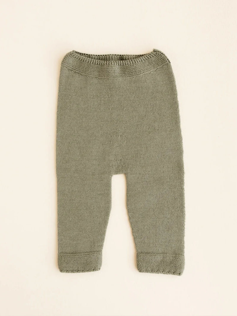 Bukser i merino uld fra Hvid, Guido - Artichoke