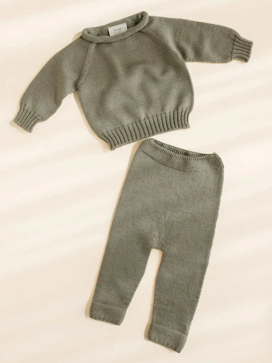 Sweater i merino uld fra Hvid, Georgette Artichoke