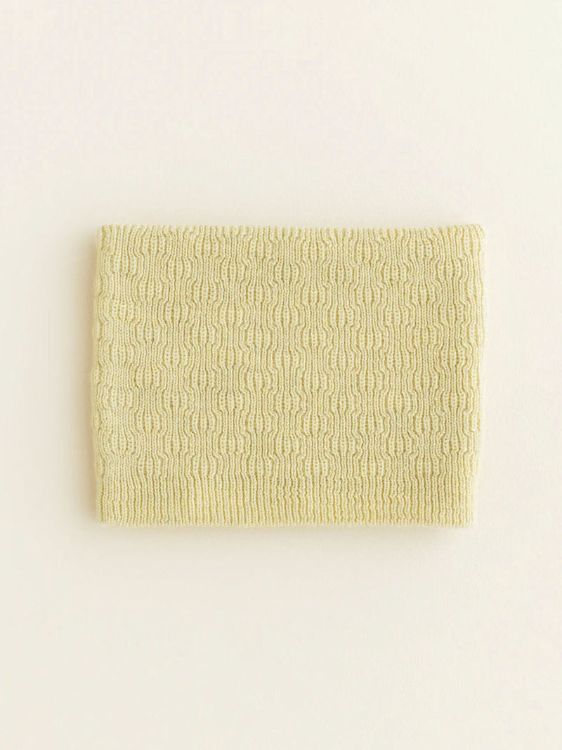 Halsedisse i merino uld fra Hvid Knitware - Light yellow,