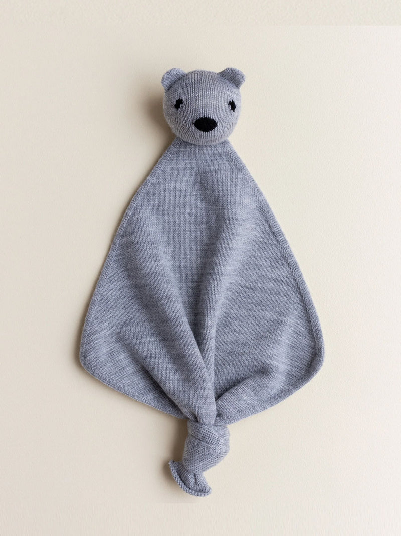 Nusseklud i merino uld fra Hvid Knitware - Grey Melange