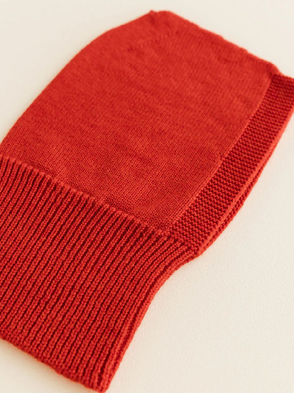 Elefanthue i merino uld fra Hvid Knitware - Red.