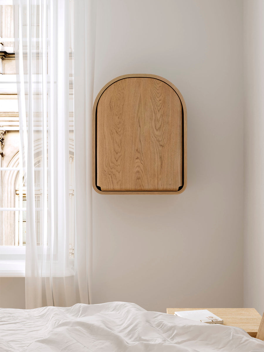 Væghængt puslebord fra Kas Kopenhagen - Kai, Oak