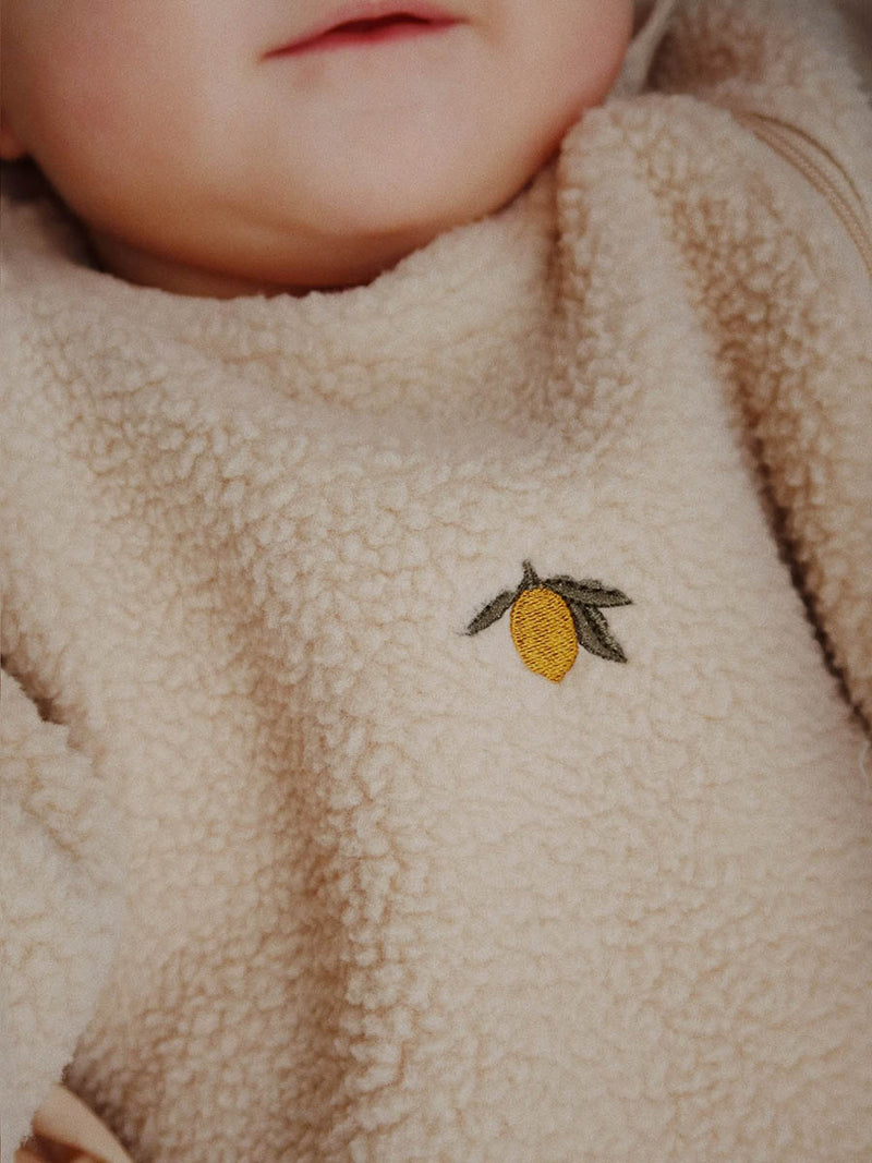 Teddy onesie køredragt fra Konges Sløjd, Oxford Tan