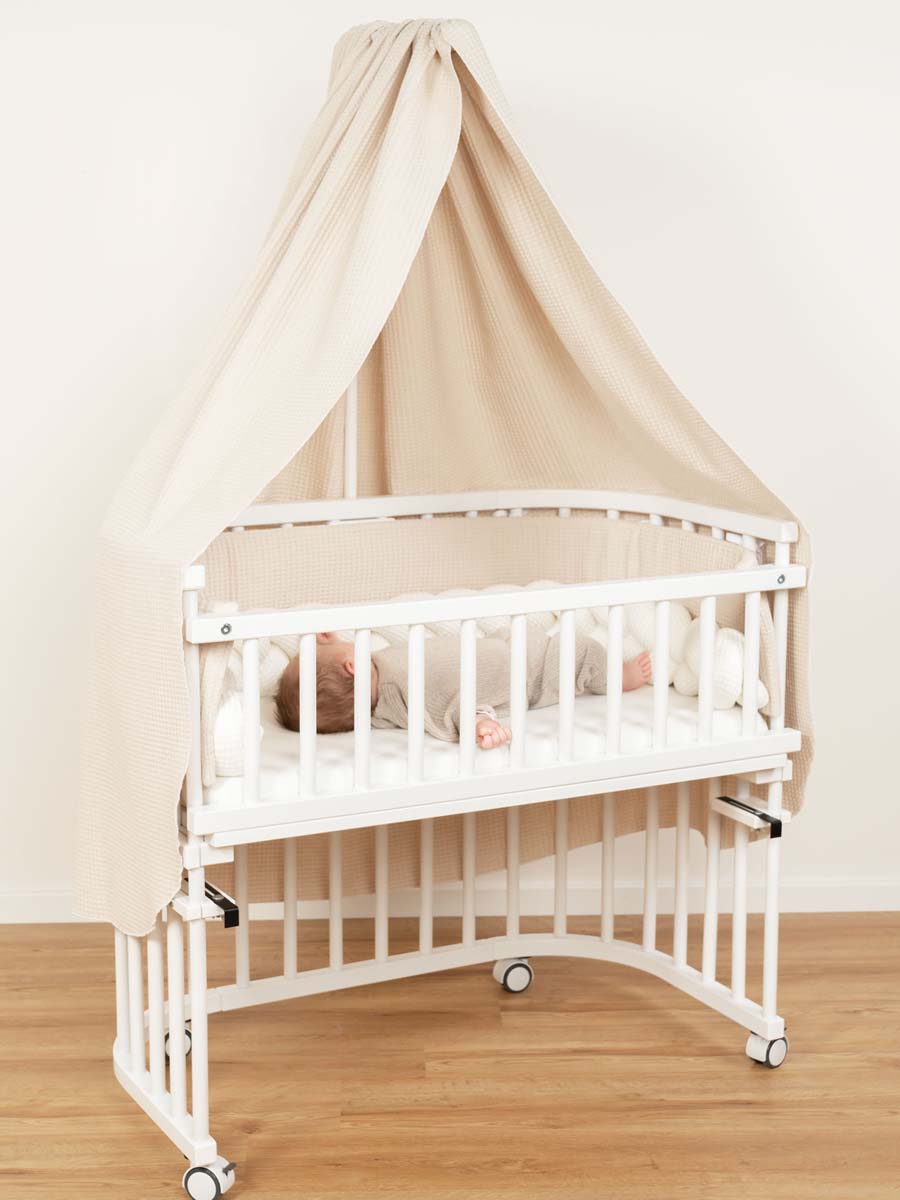 Sengehimmel til uroholder fra Babybay - Vaffelvævet, Lysegrå