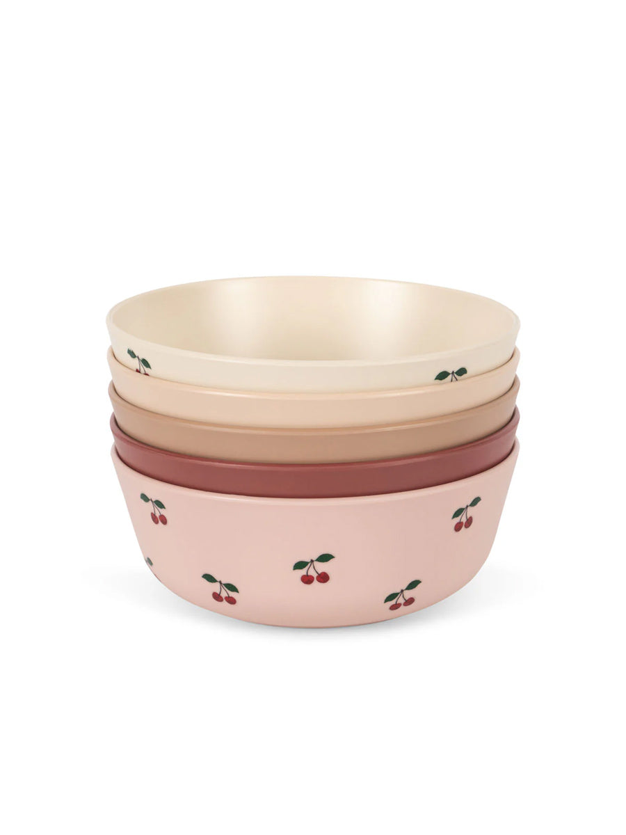5-pak skåle fra Konges Sløjd - Cherry mix