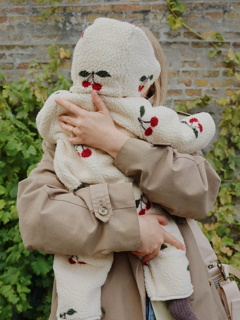 Teddy onesie køredragt fra Konges Sløjd - Cherry1
