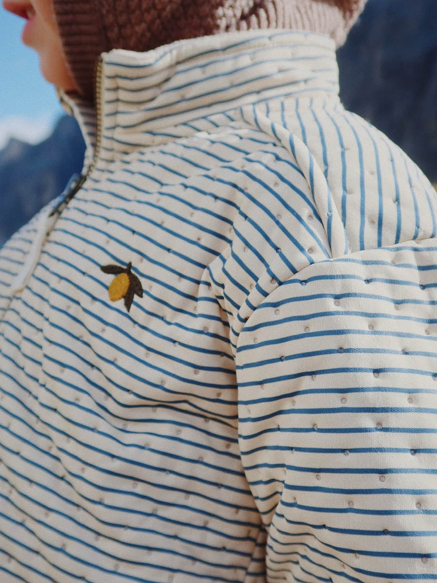 Termojakke med fleece fra Konges Sløjd - Stribe Bluie.