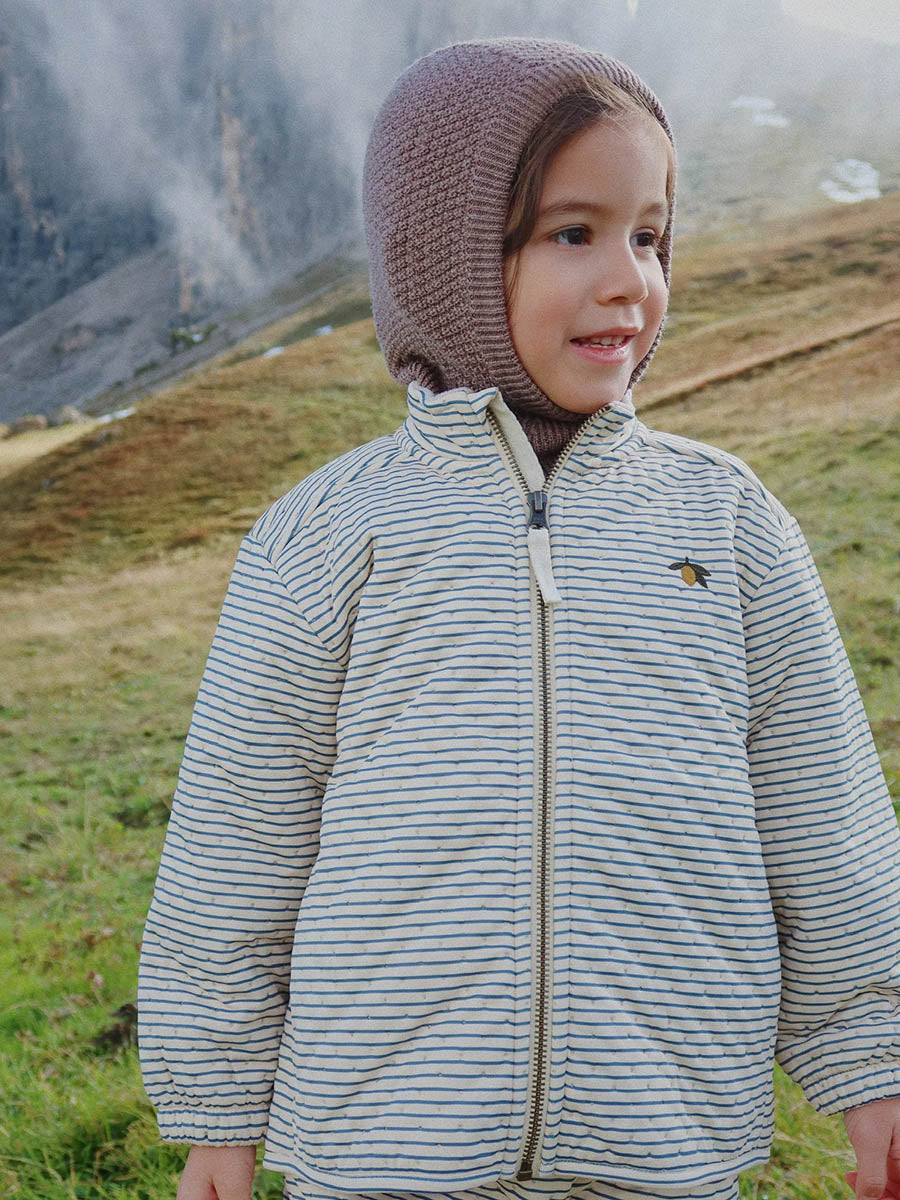 Termojakke med fleece fra Konges Sløjd - Stribe Bluie,