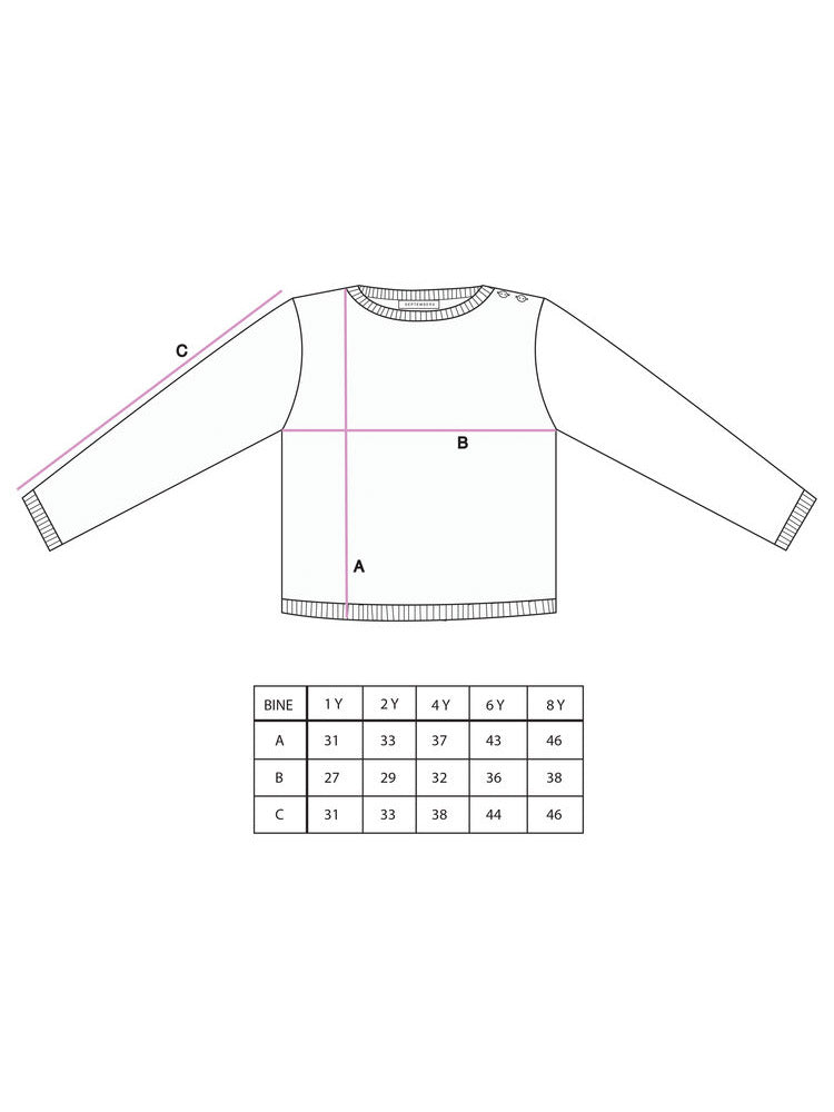 Størrelses guide til Bine sweater