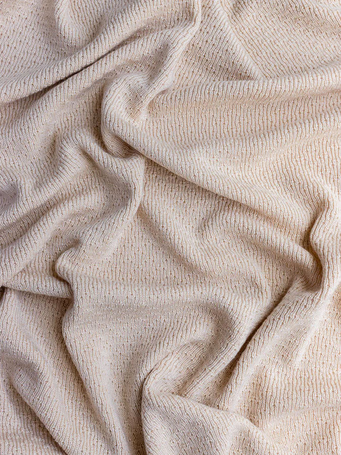 Hvid Knitware Dora tæppe